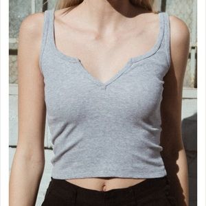 Brandy Melville Richie Grey Tank Top